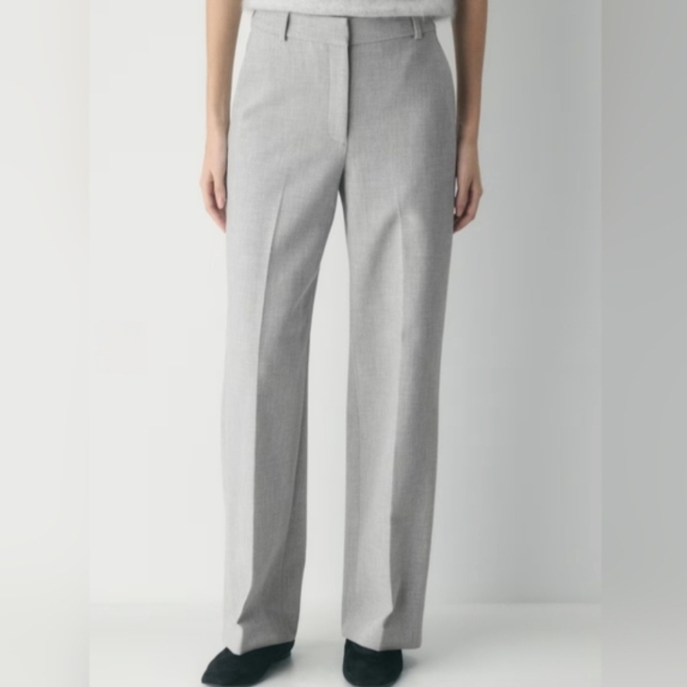 Babaton Light Gray Women's Trousers
